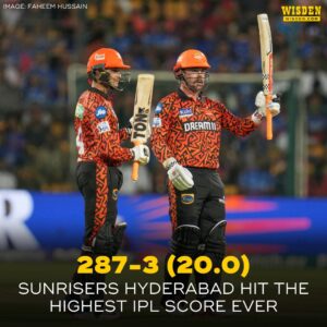 Highest score in ipl history